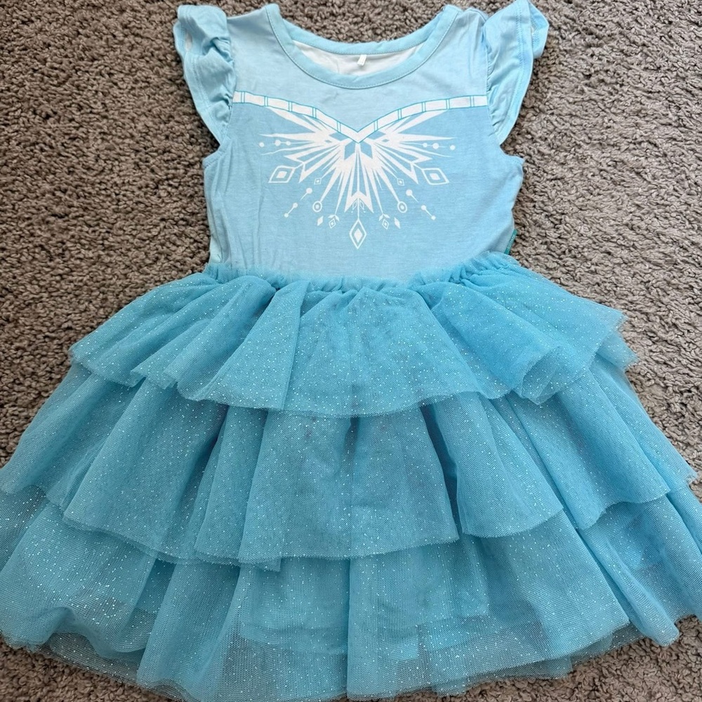 Posh Peanut Elsa Tulle Dress Kids 3T-4T